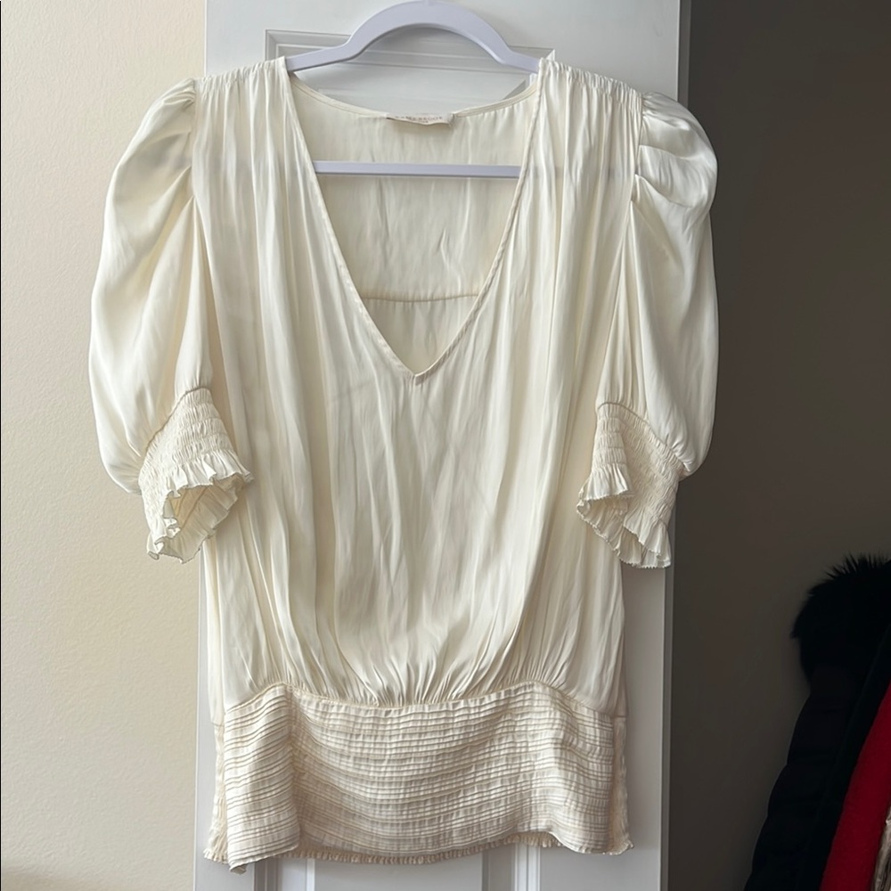 Elegant Cream Women's Top